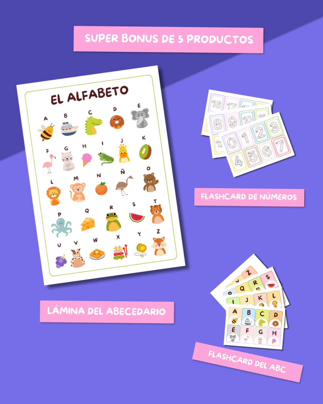 Super Kit Imprimible Preescolar (3 a 6 Años) | 4 Cuadernos Progresivos "Aprender Jugando" + 5 Bonus de Regalo (+200 Páginas)